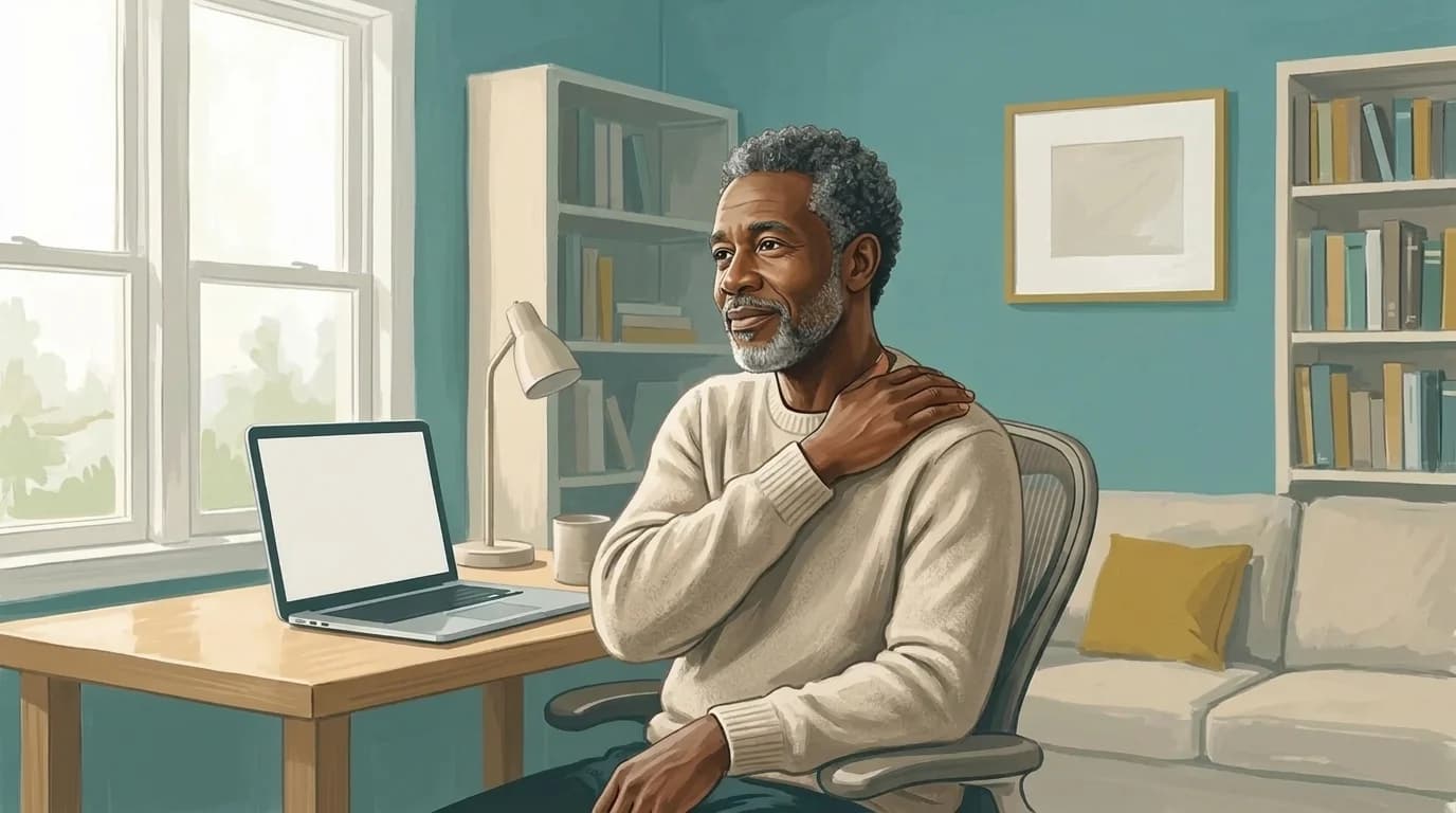 Sore neck and shoulders at work? The desk setup mattered less than people assume