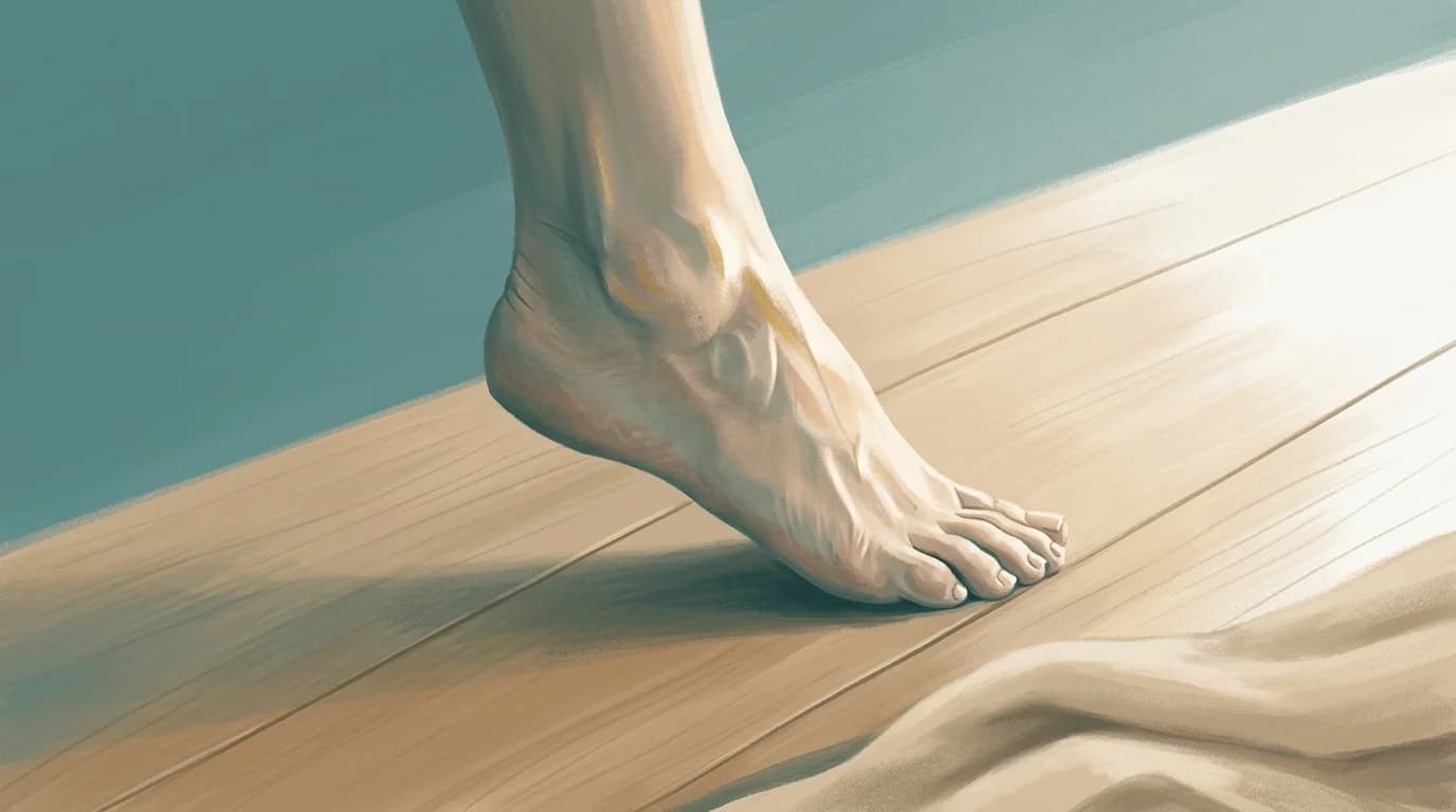 What predicted falls in older women was not the strength in the leg but how well they sensed the foot