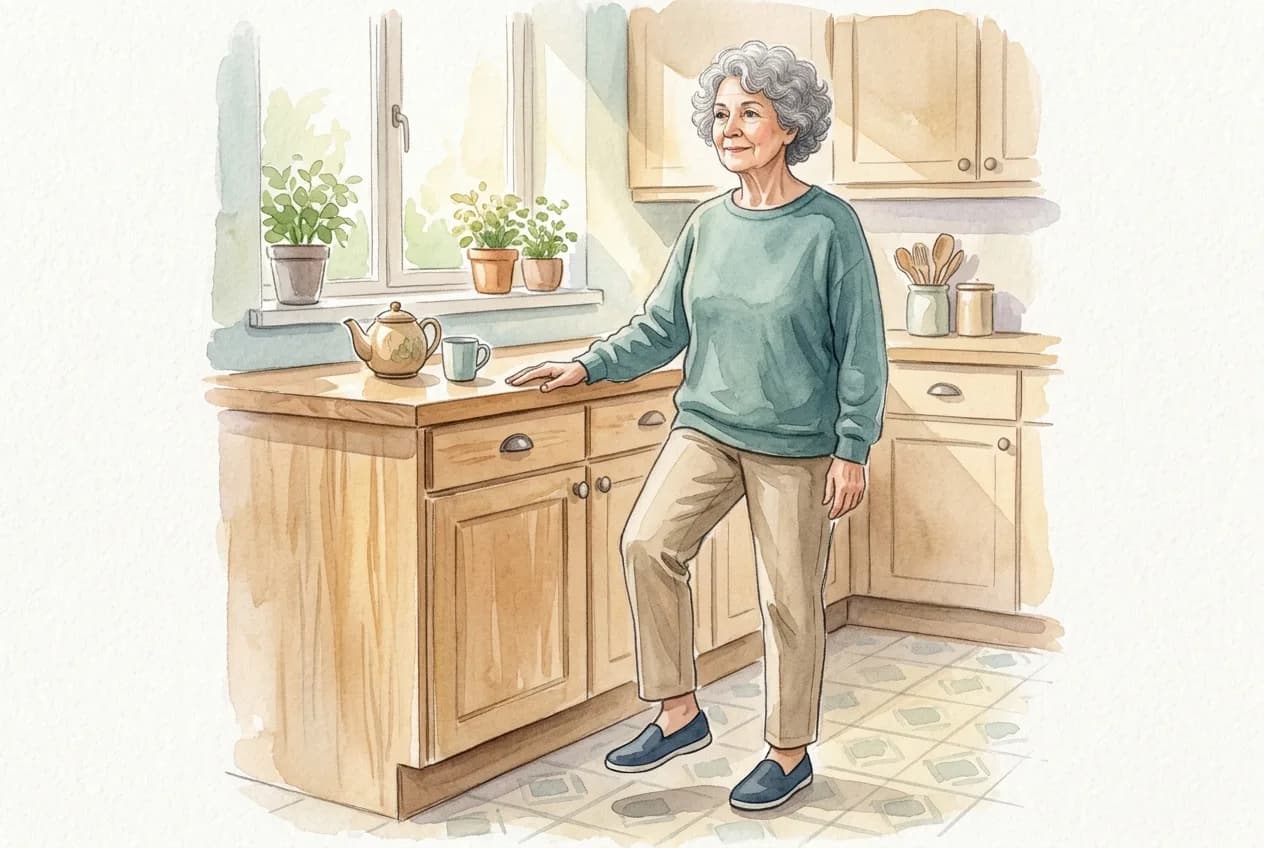The High Knee Exercise, Made Gentle: Slow Mindful Marching