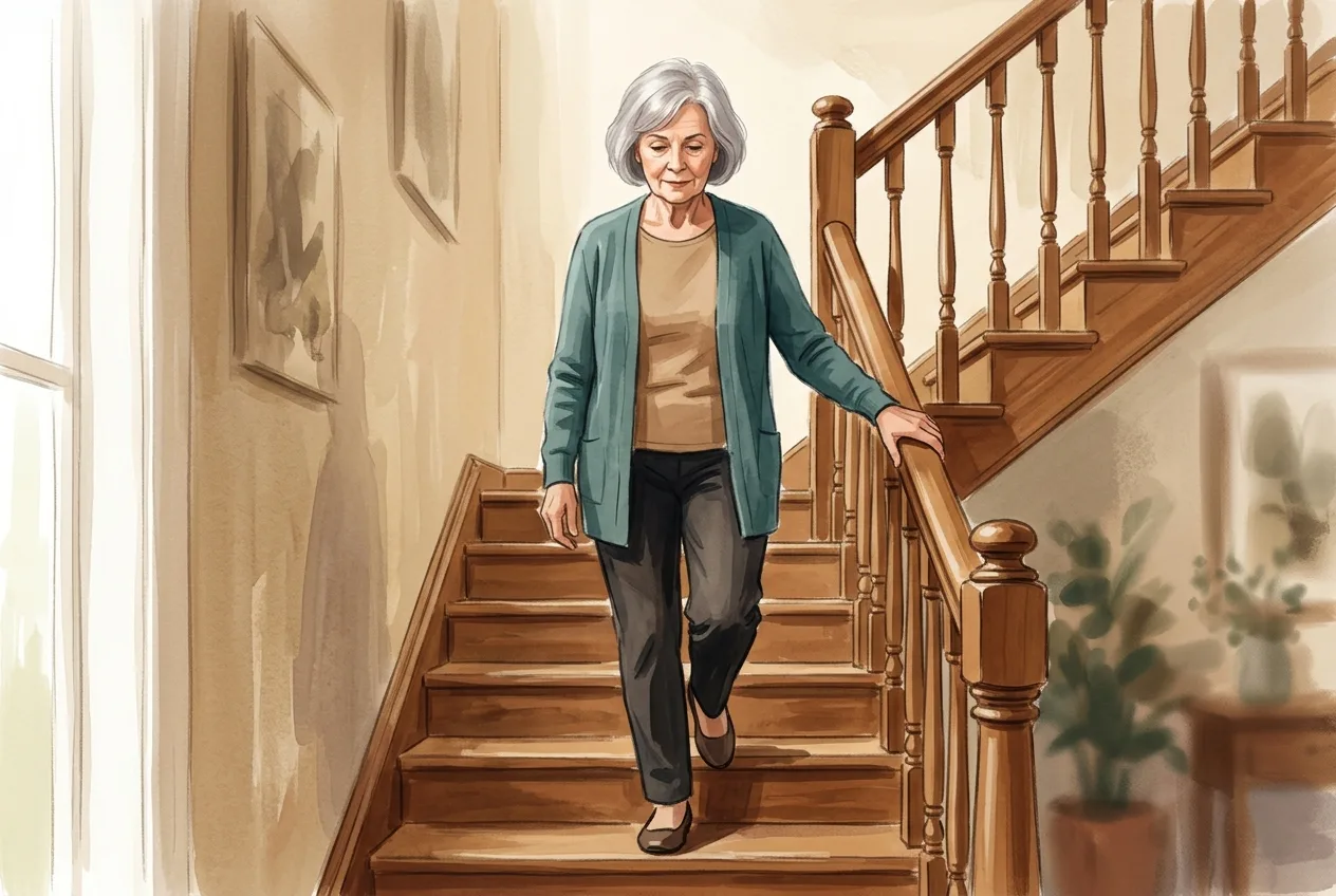 How to Go Down Stairs Safely With Stiff or Sore Knees